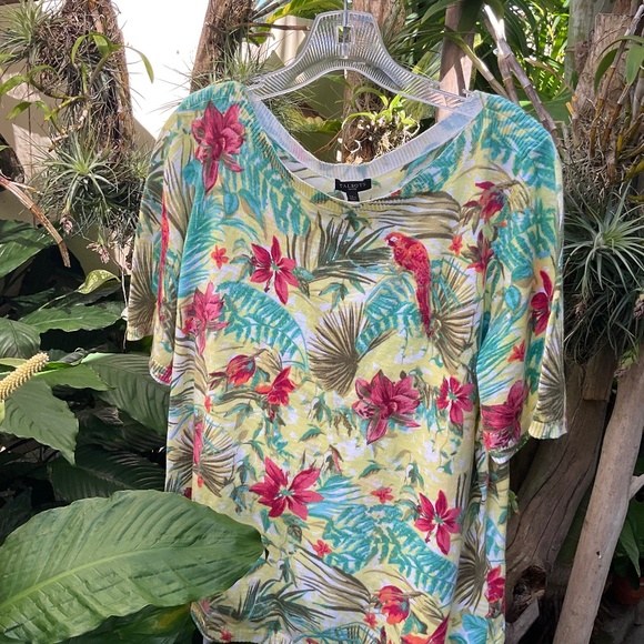 Talbots Pretty Tropical  Light Sweater Top - Size: XLP - Picture 1 of 4